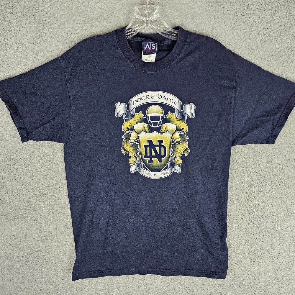 Notre Dame Fighting Irish‎ Shirt Unisex Medium AS Sports NCAA Football Vintage